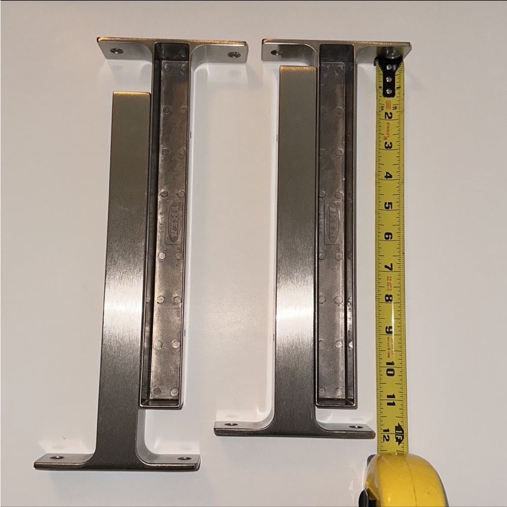 Ikea 101.361.35 EKBY BJARNUM 28cm Wall-Mount Shelf Brackets, 2 Pair